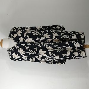 A New Day floral black longsleeve dress Medium